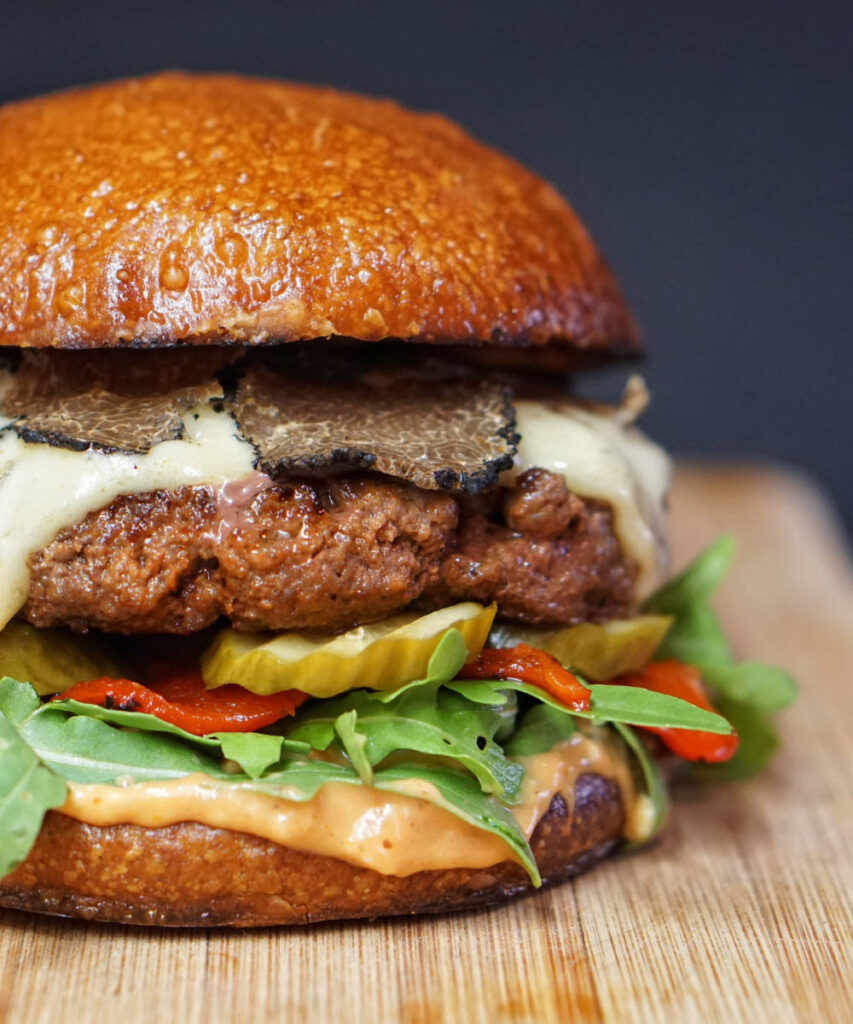 Hamburguesa con trufas